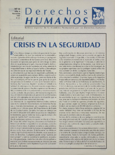 Boletín Derechos Humanos Nº 14
