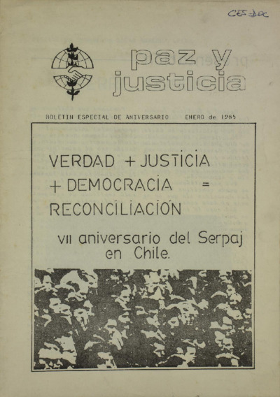 Paz y Justicia Boletín Especial de Aniversario